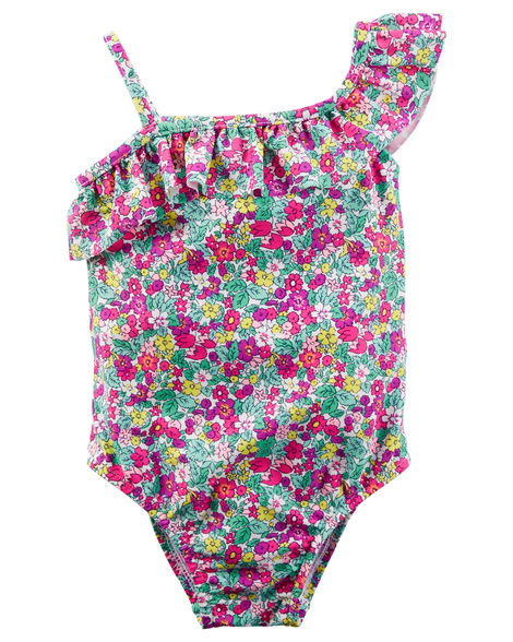 Carters Floral Ruffle Swimsuit