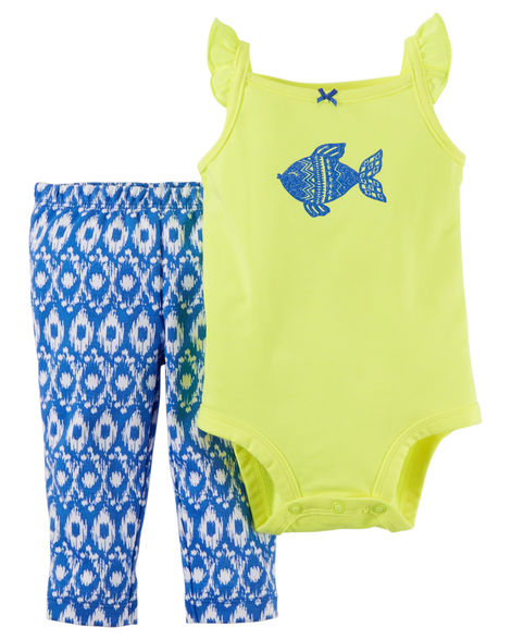 2-Piece Bodysuit & Pant Set